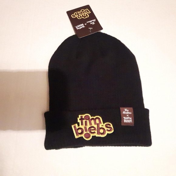 NWT LIMITED EDITION Justin Bieber x Tim Hortons Hat Beanie Toque - Picture 2 of 2
